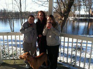 The Fergusons on our first visit to the North Country of upstate New York in January of 2012.