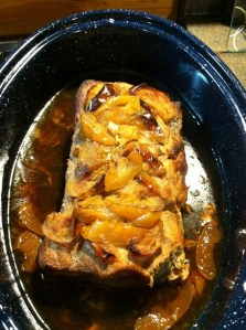 The finished product. Not a Better Homes & Gardens shot, but what you get when you lift the lid.